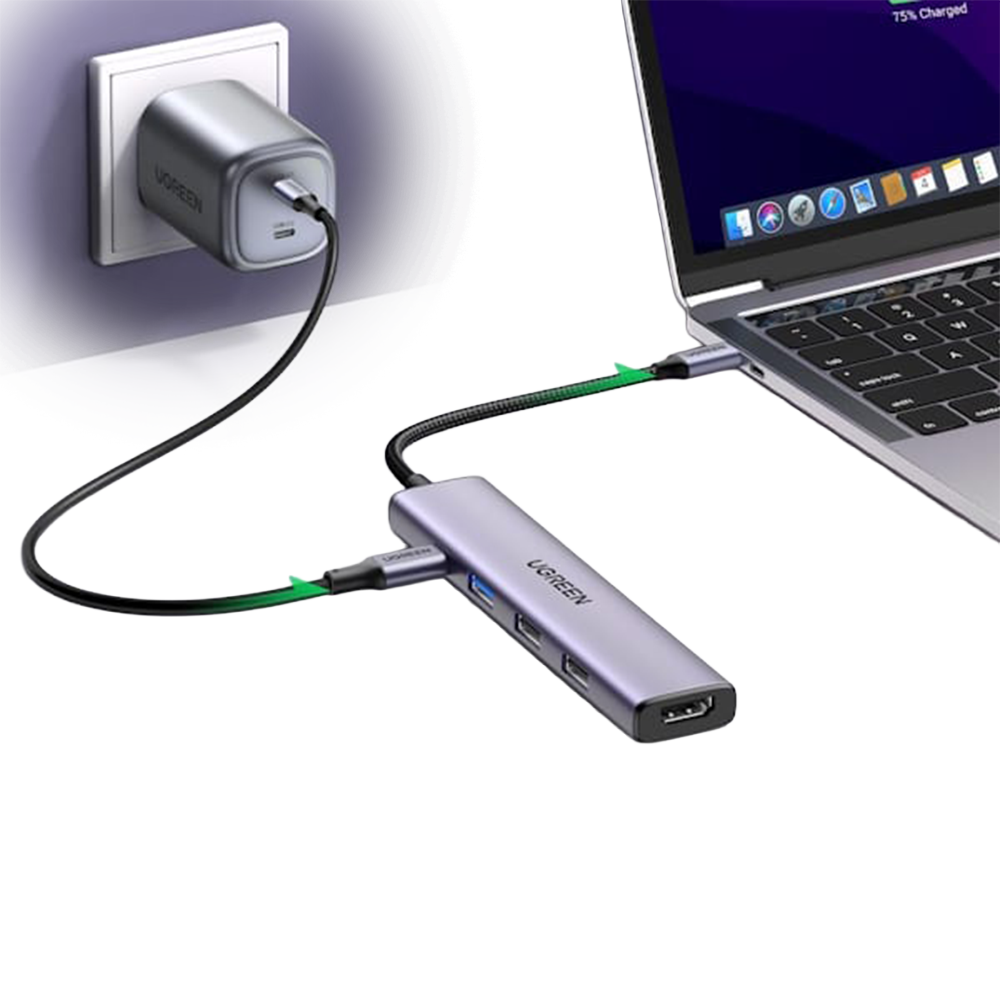 هاب 5 پورت USB-C یوگرین مدل CM478/15495 - تصویر 2