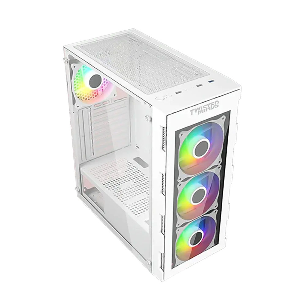 کیس گیمینگ تویستد مایندز مدل Titan Glass White - تصویر 6