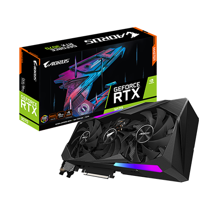کارت گرافیک گیگابایت مدل Aorus GeForce RTX 3070 MASTER 8G (Rev. 2.0)