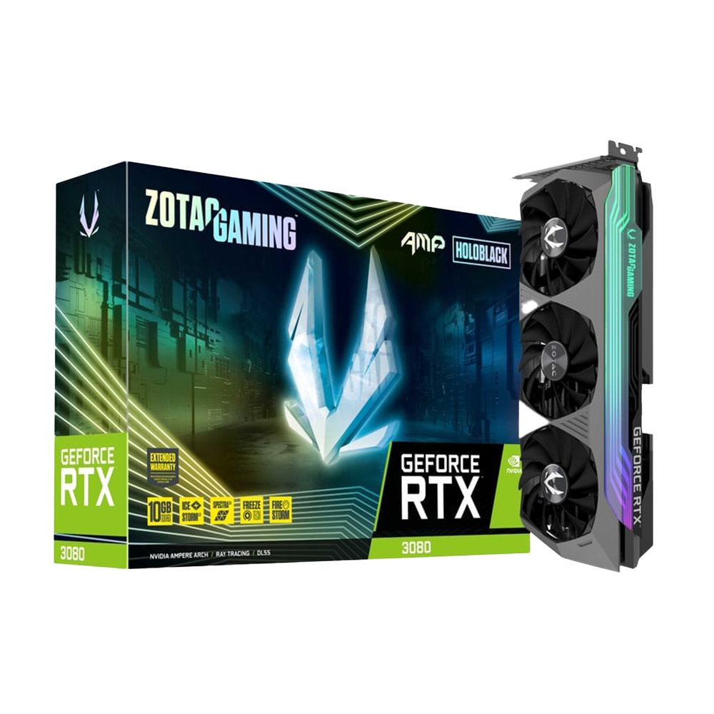 کارت گرافیک زوتک مدل GeForce RTX 3080 AMP Holo - استوک