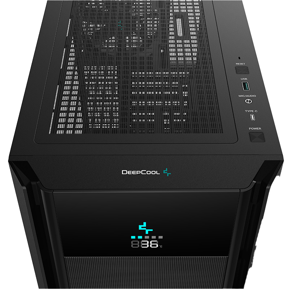 کیس دیپ کول مدل CH510 Mesh Digital Black - تصویر 4