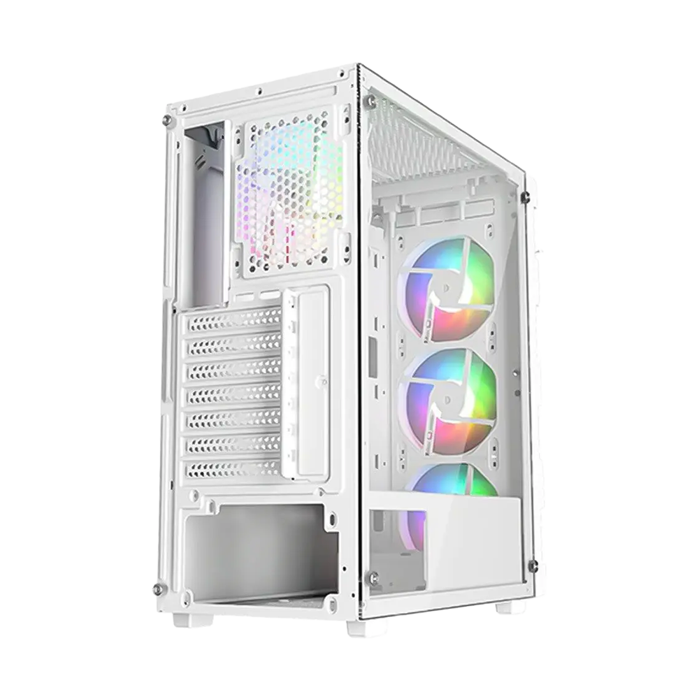 کیس گیمینگ تویستد مایندز مدل Titan Glass White - تصویر 4