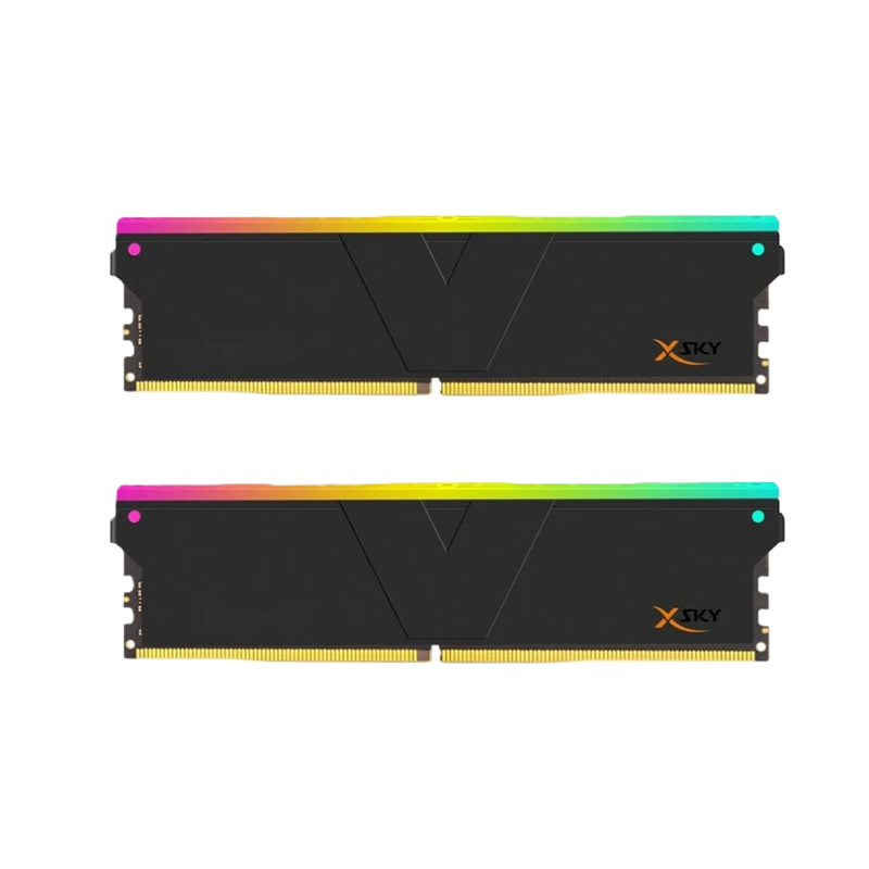 رم دو کاناله وی کالر مدل Manta XSky RGB Intel XMP - AMD EXPO ظرفیت 32 گیگابایت فرکانس 6000 مگاهرتز DDR5