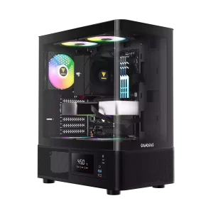کیس گیمینگ گیم دیاس مدل ATLAS E2 CG Black