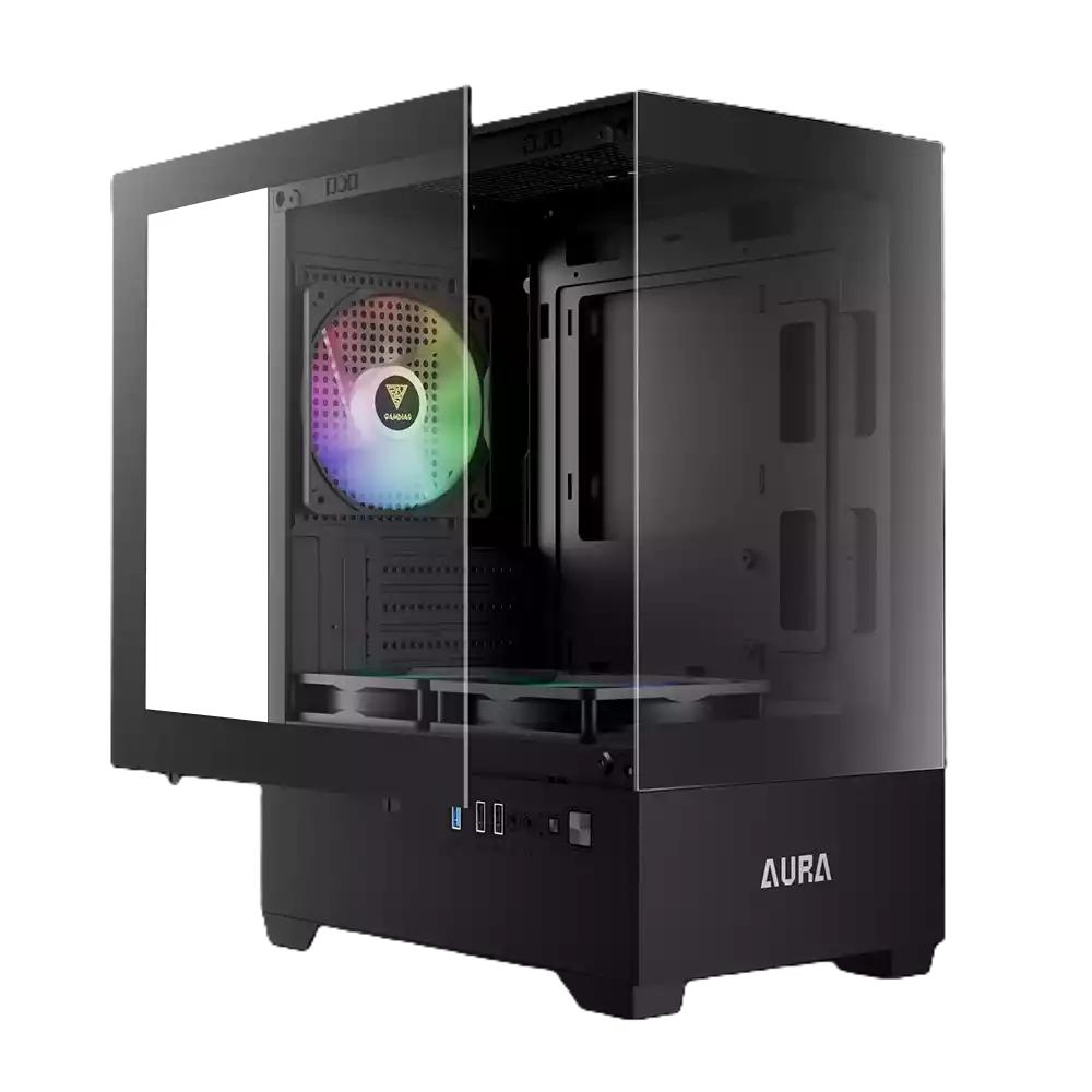 کیس گیمینگ گیم دیاس مدل AURA GC9M ARGB Black - تصویر 2