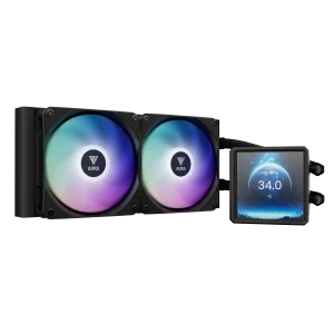 خنک کننده مایع پردازنده گیم دیاس مدل AURA GL240 LCD Black
