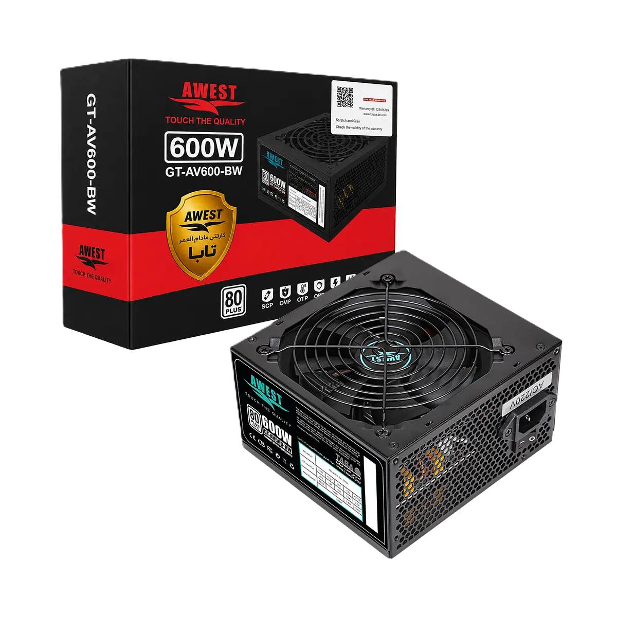 پاور ماژولار اوست مدل GT-AV600-BW 600W