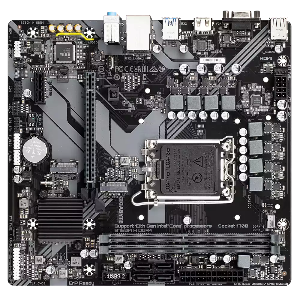 مادربرد گیگابایت مدل B760M H DDR4 (Rev. 1.0) - تصویر 5