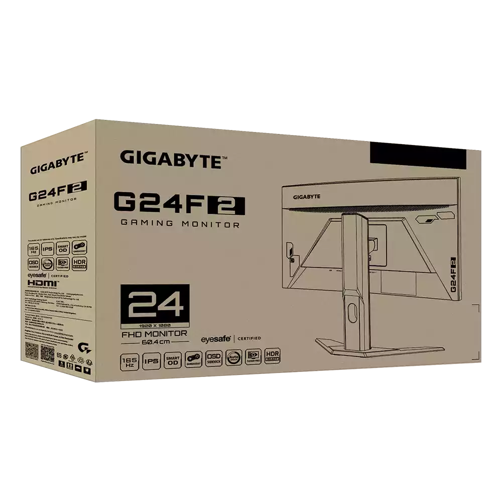 مانیتور گیمینگ گیگابایت 24 اینچ مدل G24F 2 - تصویر 5
