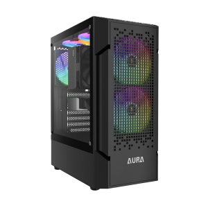 کیس گیمینگ گیم دیاس مدل AURA GC7 BK MESH ARGB