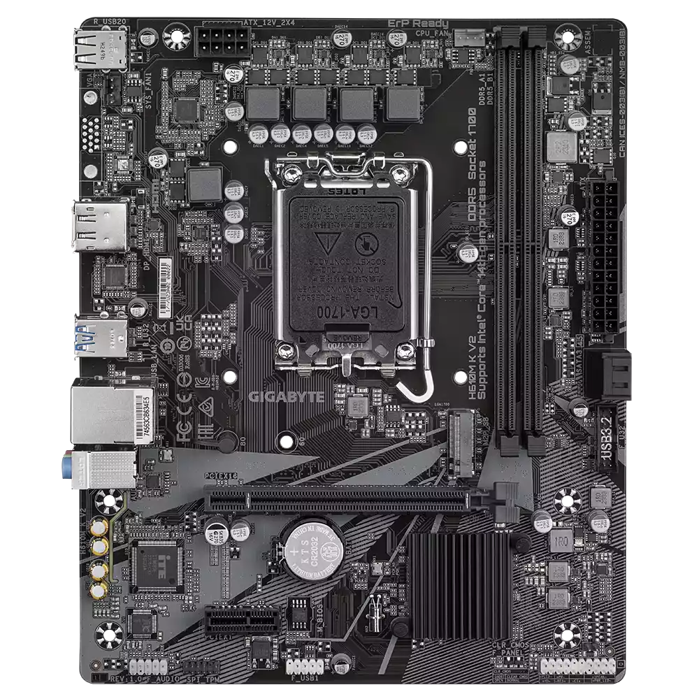 مادربرد گیگابایت مدل H610M K V2 DDR5 (Rev. 1.0) - تصویر 2