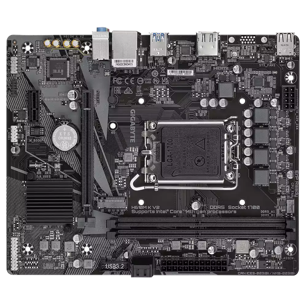 مادربرد گیگابایت مدل H610M K V2 DDR5 (Rev. 1.0) - تصویر 3