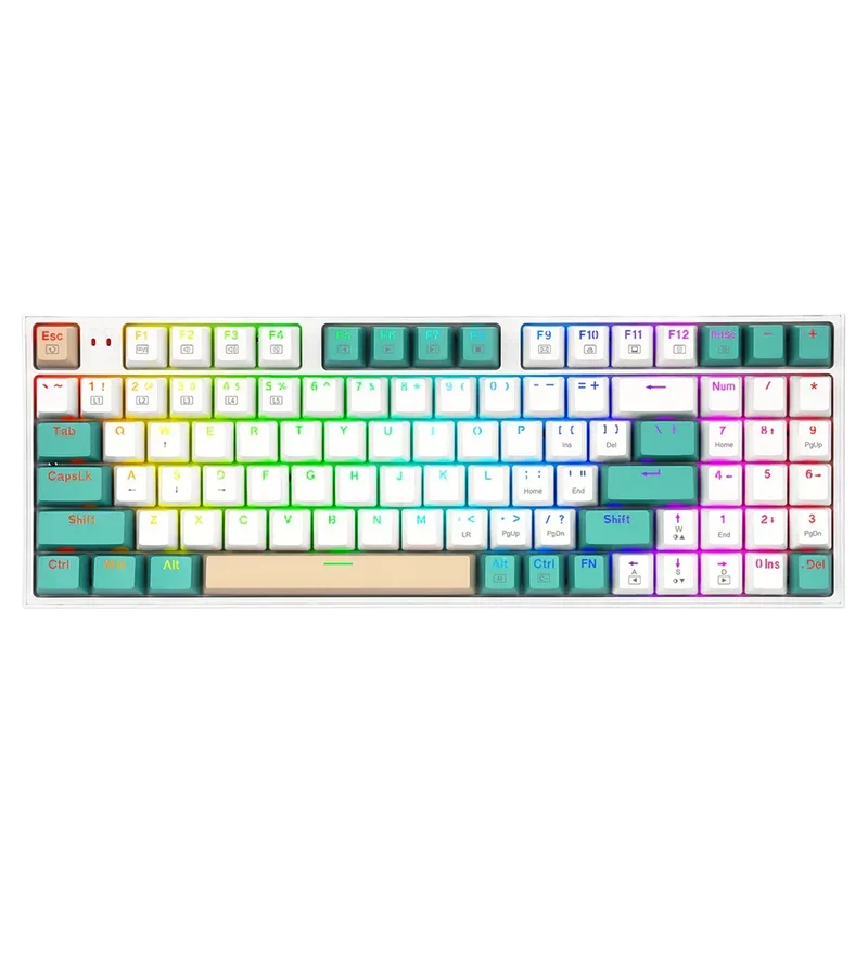 کیبورد بی سیم ردراگون مدل K643 WGC RGB PRO