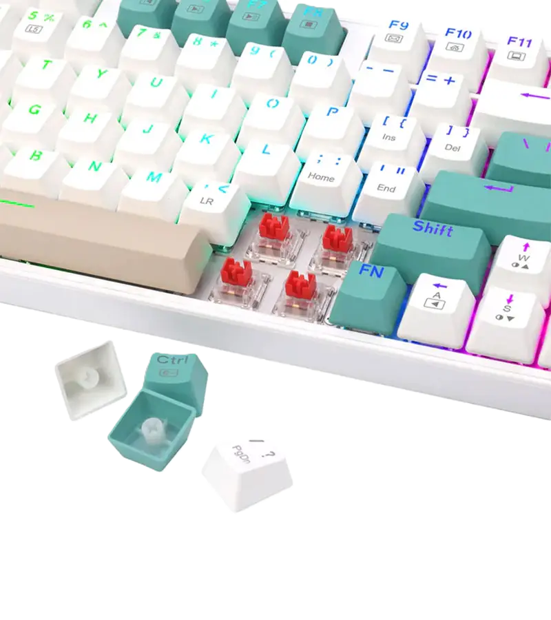 کیبورد بی سیم ردراگون مدل K643 WGC RGB PRO - تصویر 2