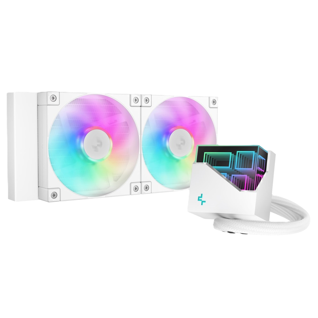 خنک کننده مایع پردازنده دیپ کول مدل LT240 ARGB White