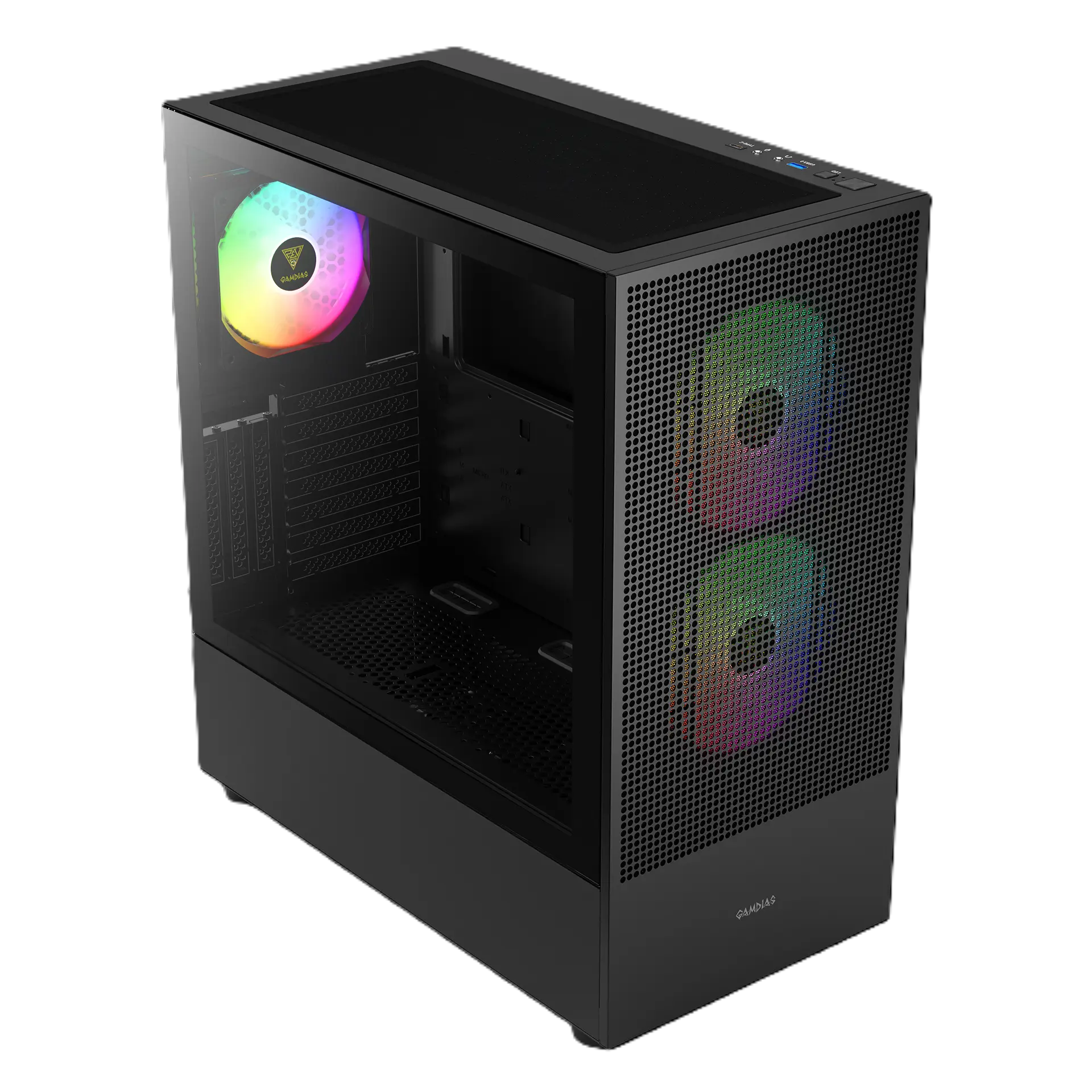 کیس گیمینگ گیم دیاس مدل TALOS M3 MESH Black - تصویر 7