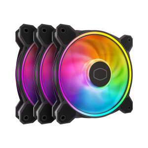 خنک کننده بادی کولر مستر مدل MasterFan MF120 Halo 2 بسته 3 عددی