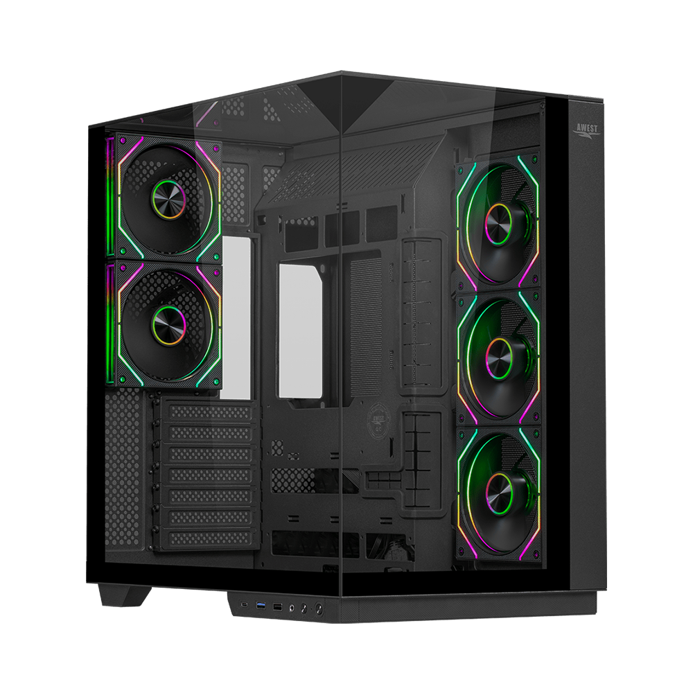 کیس گیمینگ اوست مدل AQ5 TG BLACK