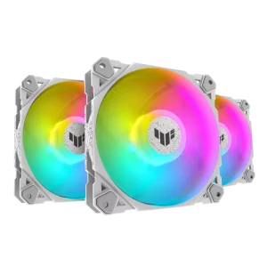 خنک کننده بادی ایسوس مدل TUF Gaming TF120 ARGB White بسته 3 عددی