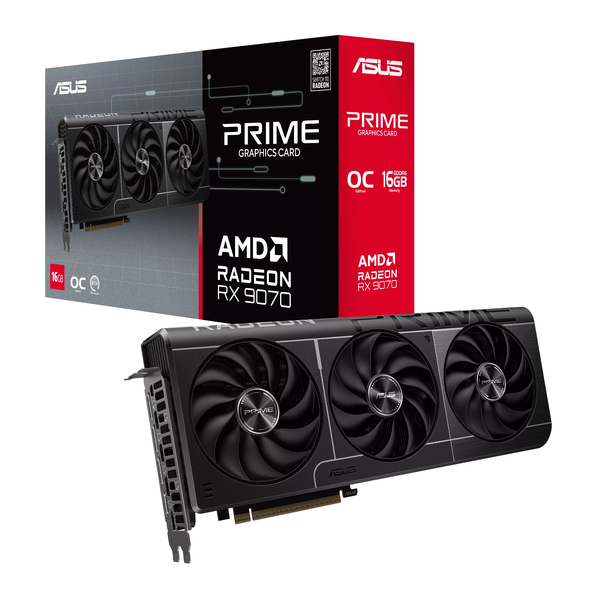 کارت گرافیک ایسوس مدل Prime Radeon RX 9070 16GB GDDR6 OC Edition