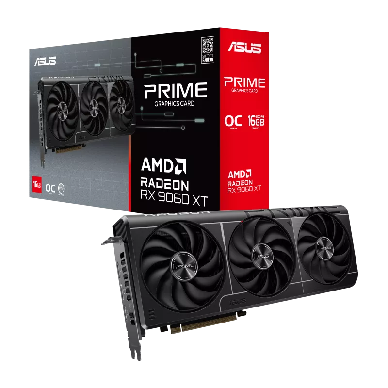 کارت گرافیک ایسوس مدل Prime Radeon RX 9060 XT 16GB GDDR6 OC Edition