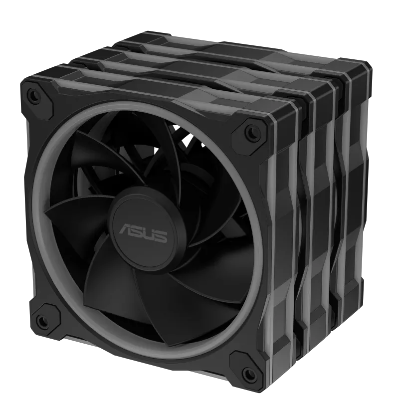 خنک کننده بادی ایسوس مدل Prime MR120 ARGB Black بسته 3 عددی - تصویر 3