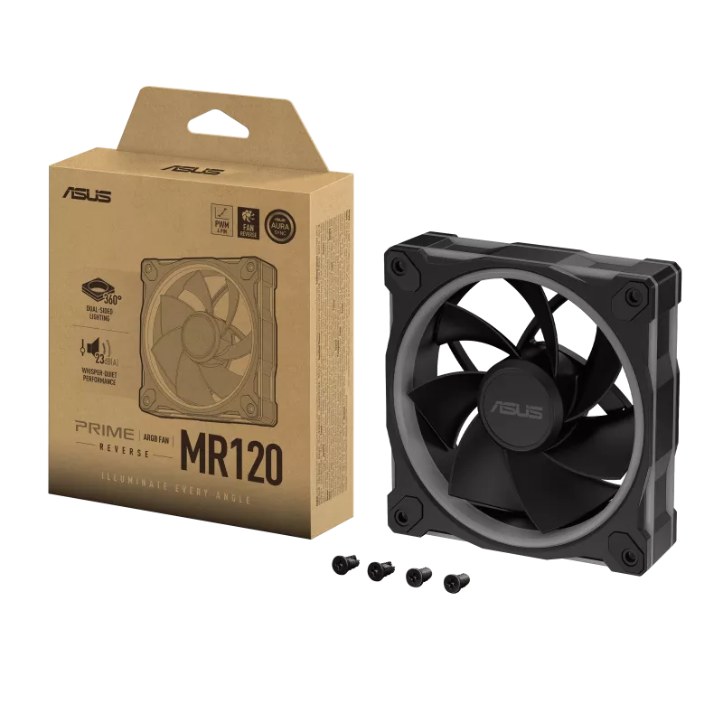 خنک کننده بادی ایسوس مدل Prime MR120 ARGB Reverse Black - تصویر 2