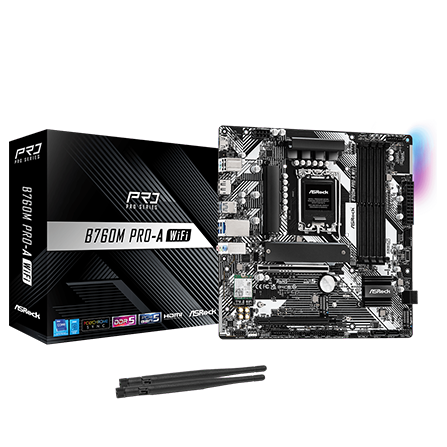 مادربرد ازراک مدل B760M Pro-A WiFi DDR5