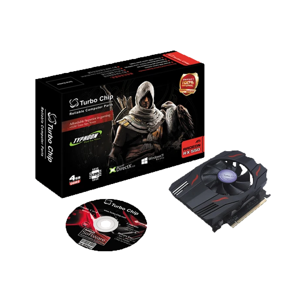 کارت گرافیک توربوچیپ مدل RX550 4GB GDDR5 Single - تصویر 4