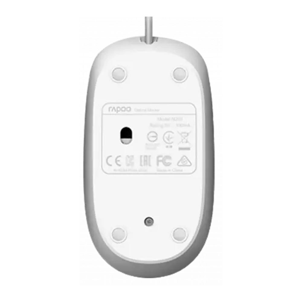 ماوس با سیم رپو مدل N200 White - تصویر 5