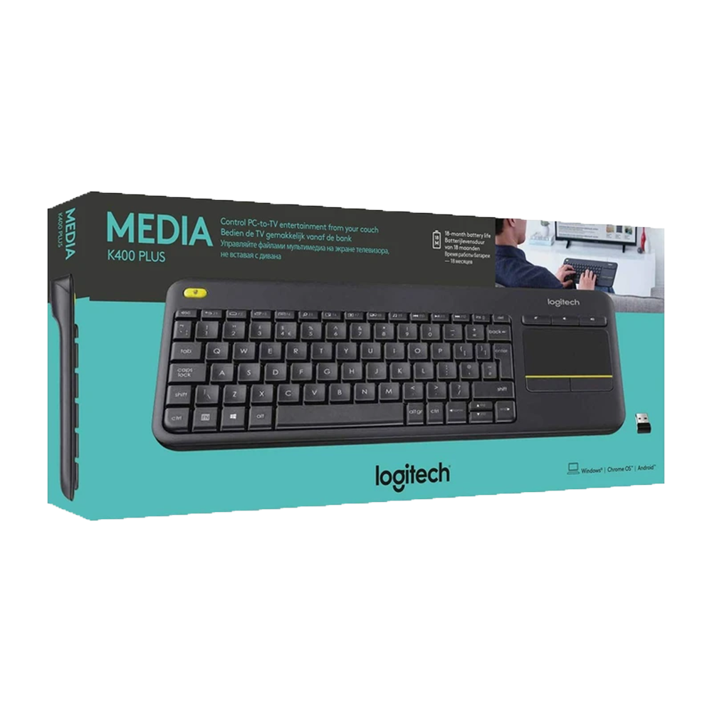 کیبورد بی سیم لاجیتک مدل K400 PLUS - تصویر 6