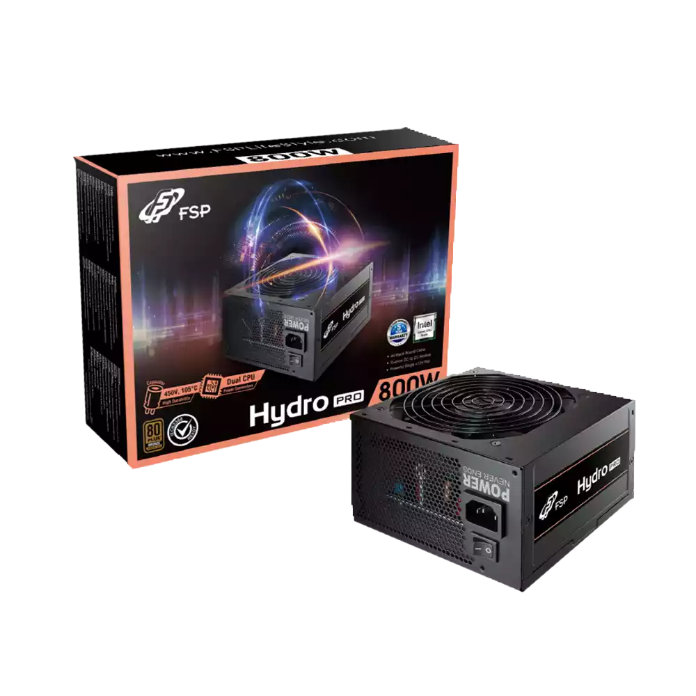 پاور غیر ماژولار اف اس پی مدل HYDRO PRO 800W GEN5