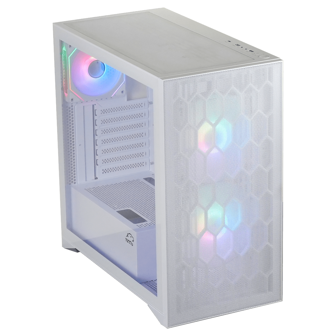 کیس گیمینگ تسکو مدل GC4508 Thunderwave White - تصویر 3
