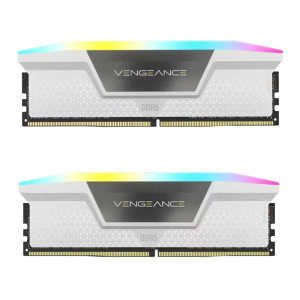 رم دو کاناله کورسیر مدل Vengeance RGB Intel XMP White ظرفیت 32 گیگابایت فرکانس 5200 مگاهرتز DDR5