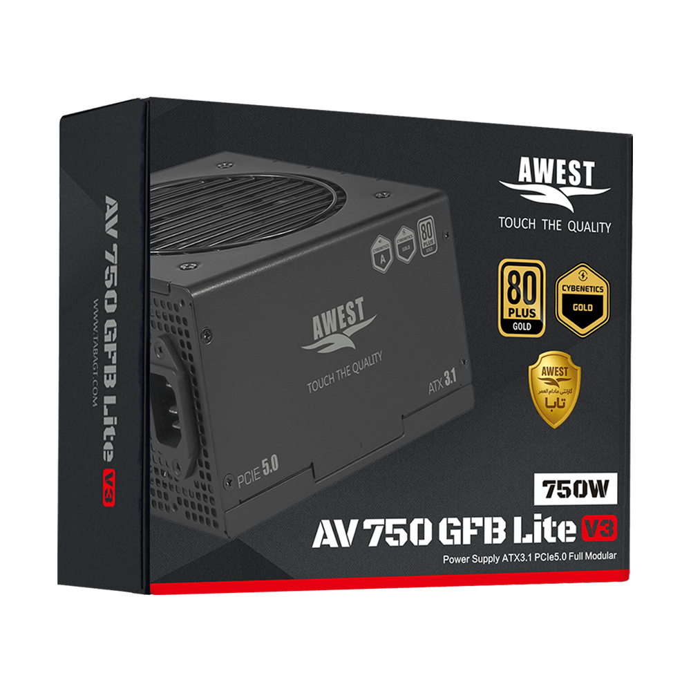 پاور ماژولار اوست مدل AV750 750W GFB LITE V3 Black