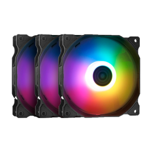 خنک کننده بادی ایسوس مدل XPG VENTO 120 ARGB Reverse بسته 3 عددی