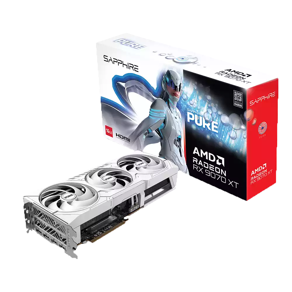 کارت گرافیک سافایر مدل PURE AMD Radeon RX 9070 XT OC 16G