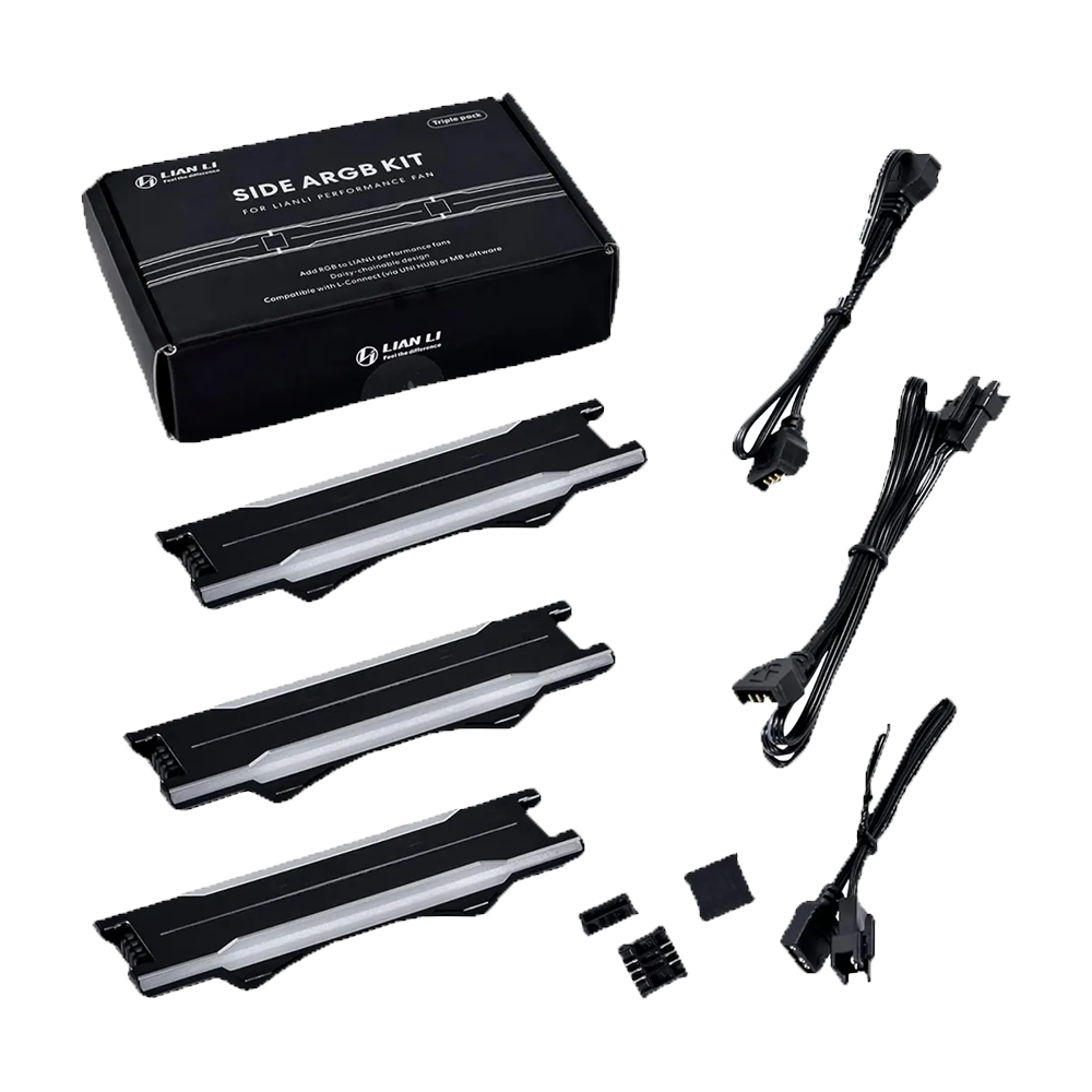 کیت نورپردازی فن کیس لیان لی مدل SIDE ARGB KIT Black بسته 3 عددی - تصویر 7