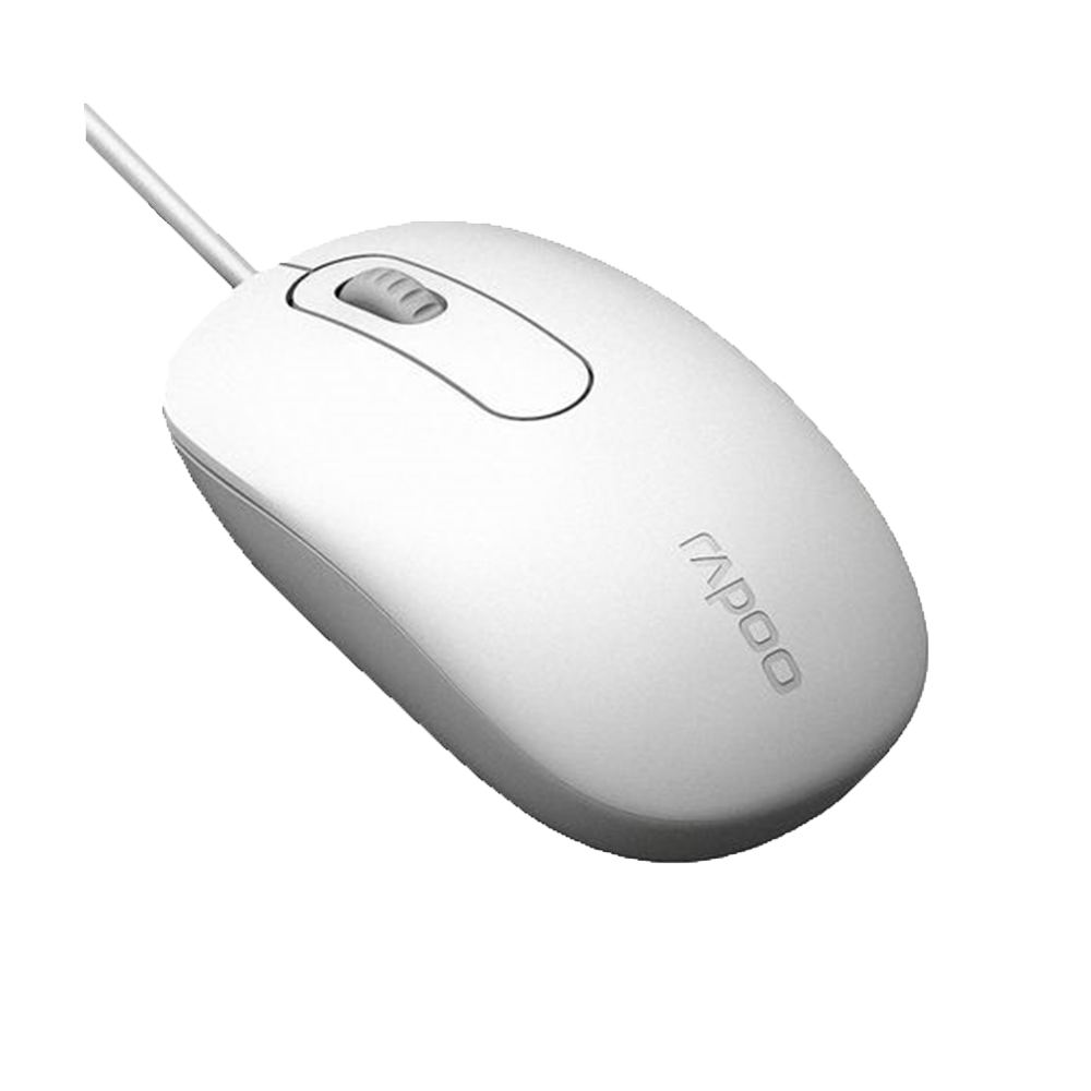 ماوس با سیم رپو مدل N200 White - تصویر 2