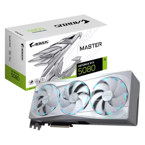 کارت گرافیک گیگابایت مدل AORUS GeForce RTX 5080 MASTER ICE 16G