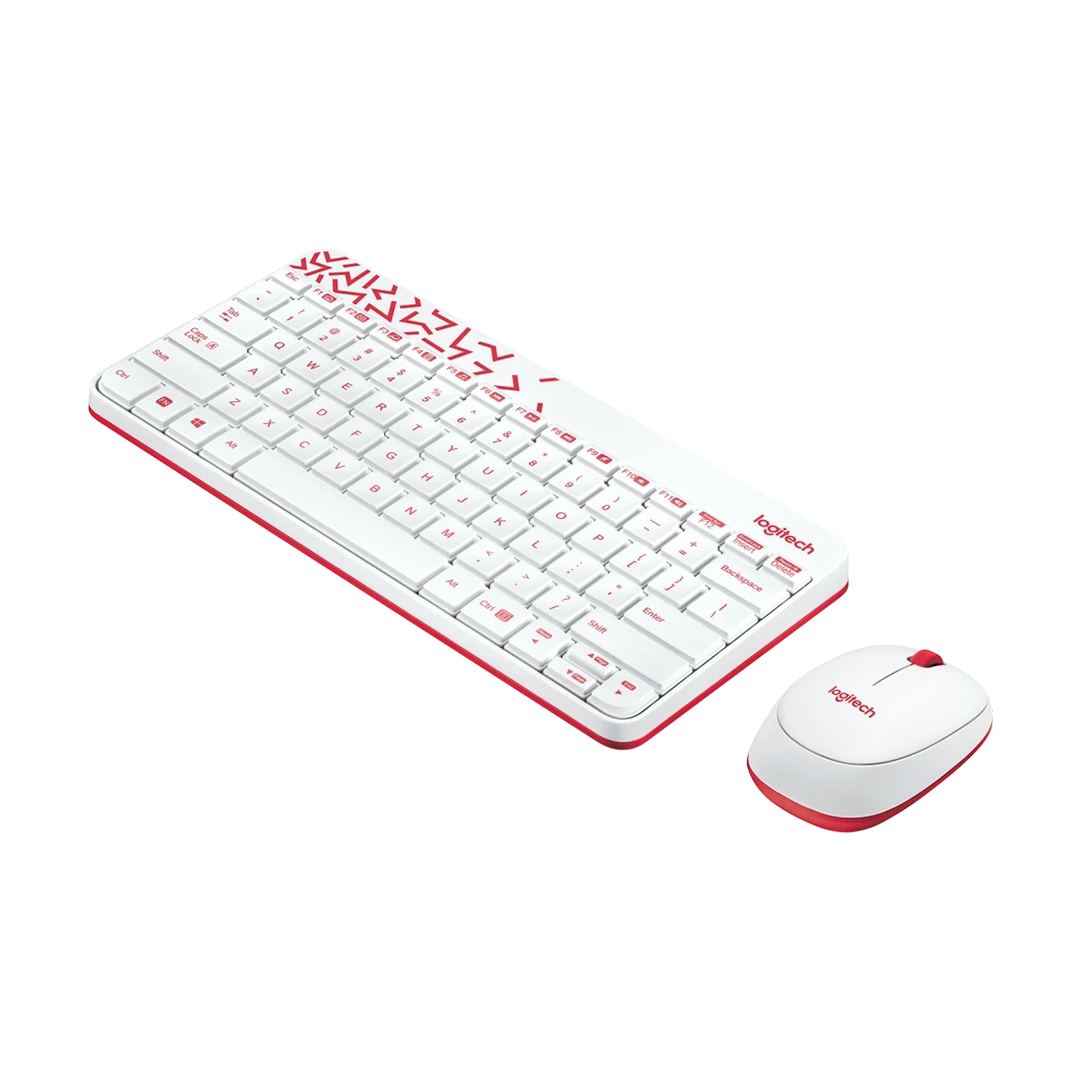 کیبورد و موس بی سیم لاجیتک مدل MK240 White - تصویر 4