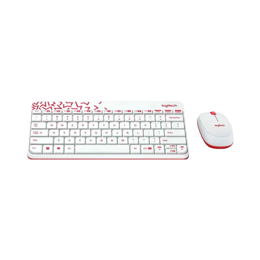 کیبورد و موس بی سیم لاجیتک مدل MK240 White