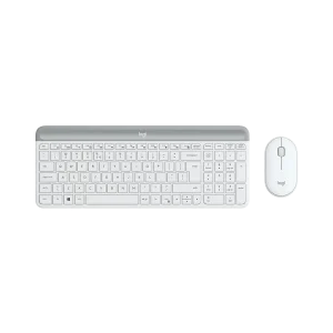 کیبورد و موس بی سیم لاجیتک مدل MK470 SLIM White