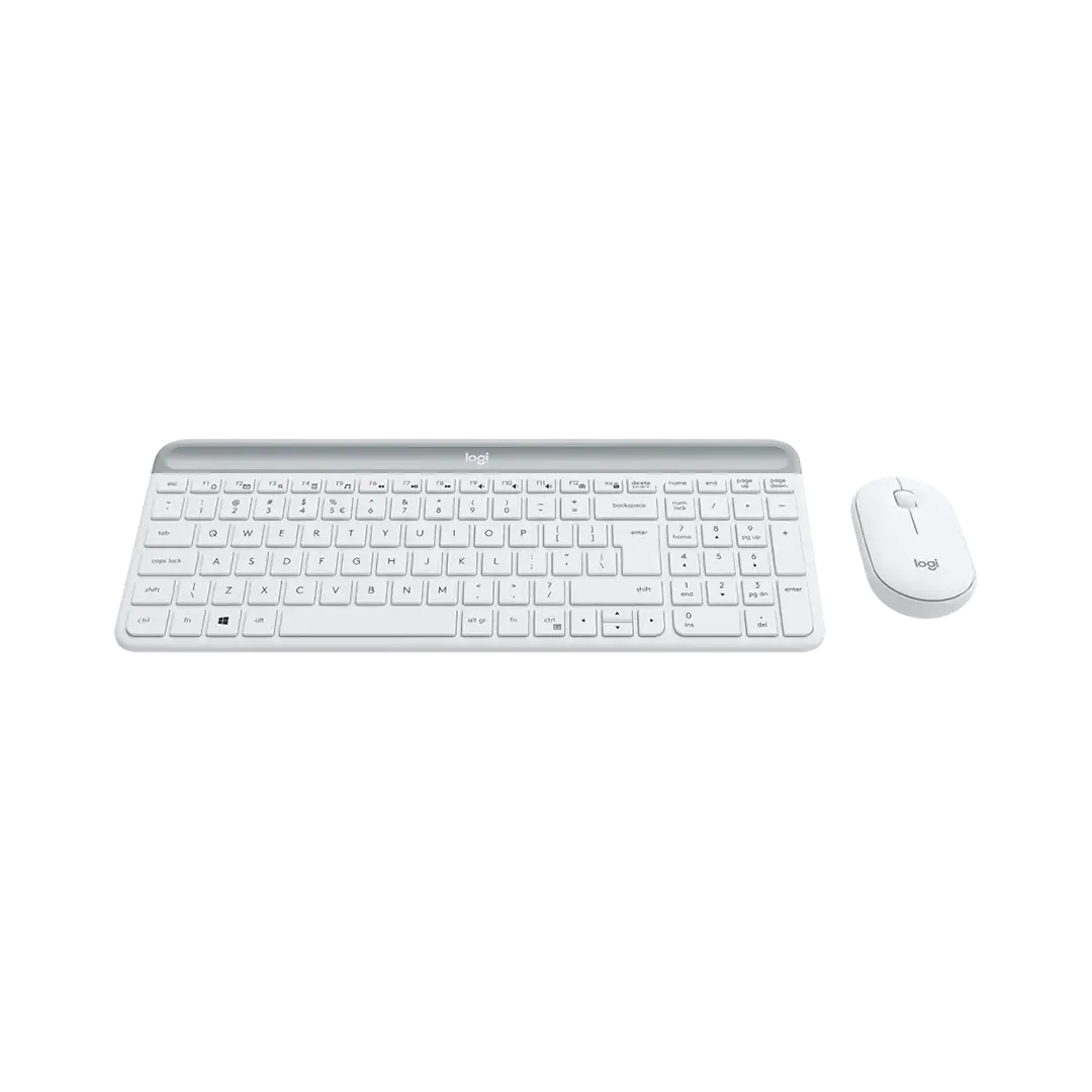 کیبورد و موس بی سیم لاجیتک مدل MK470 SLIM White - تصویر 2