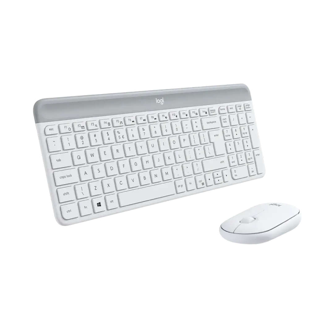 کیبورد و موس بی سیم لاجیتک مدل MK470 SLIM White - تصویر 3