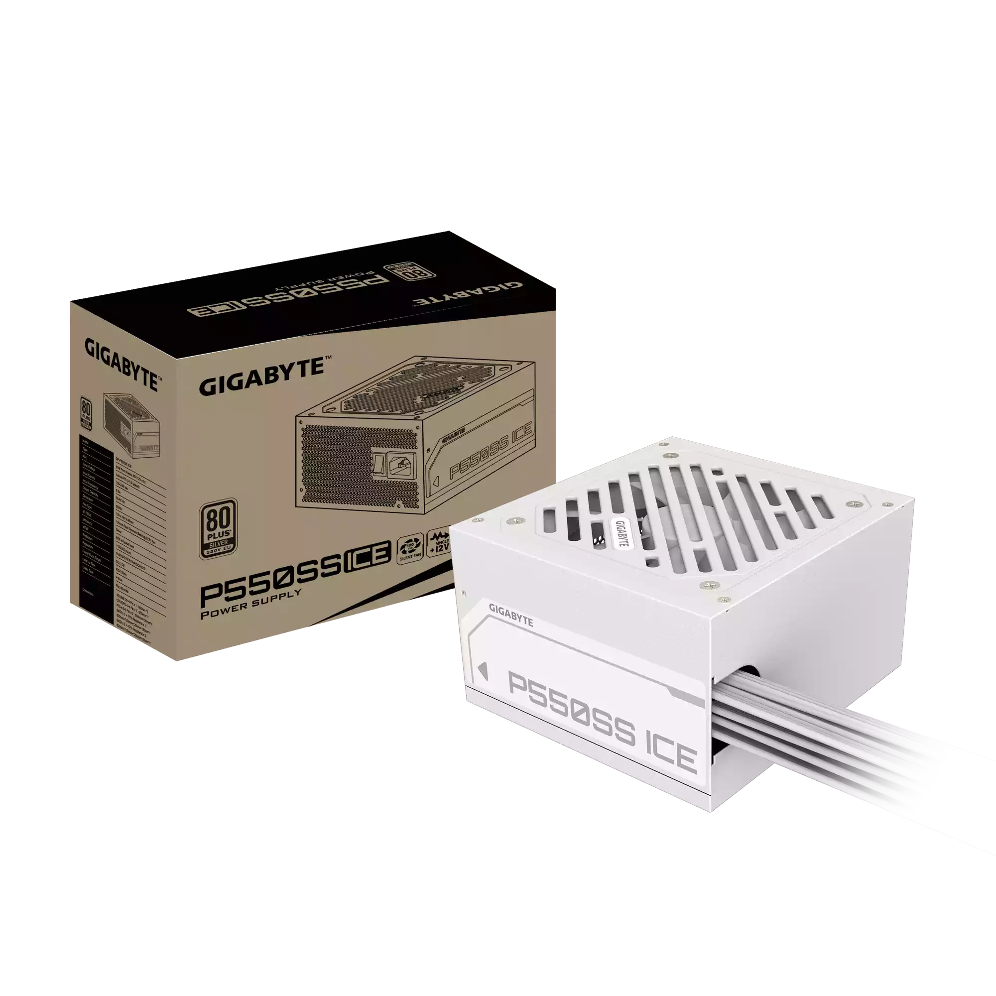 پاور غیر ماژولار گیگابایت مدل P550SS ICE 550W