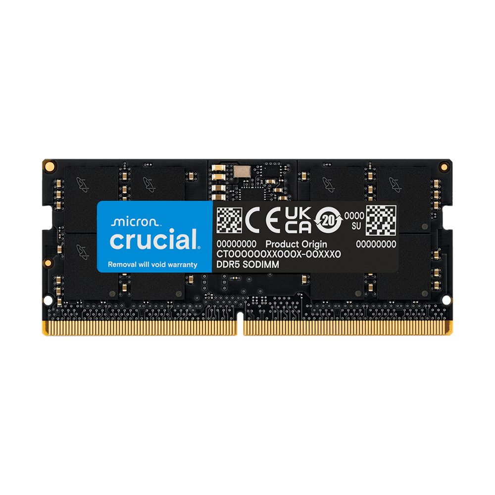 رم تک کاناله کروشیال مدل SODIMM ظرفیت 16 گیگابایت فرکانس 4800 مگاهرتز DDR5