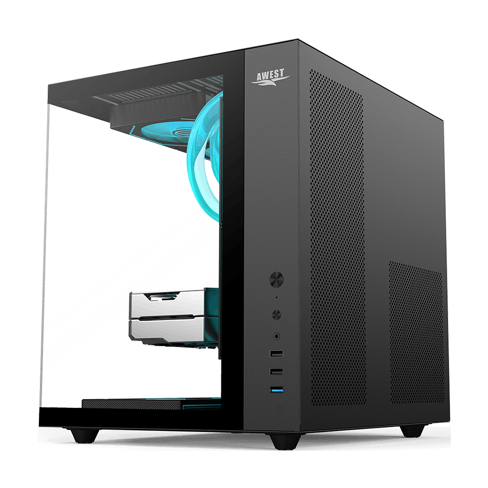 کیس گیمینگ اوست مدل AQ15 Black - تصویر 2