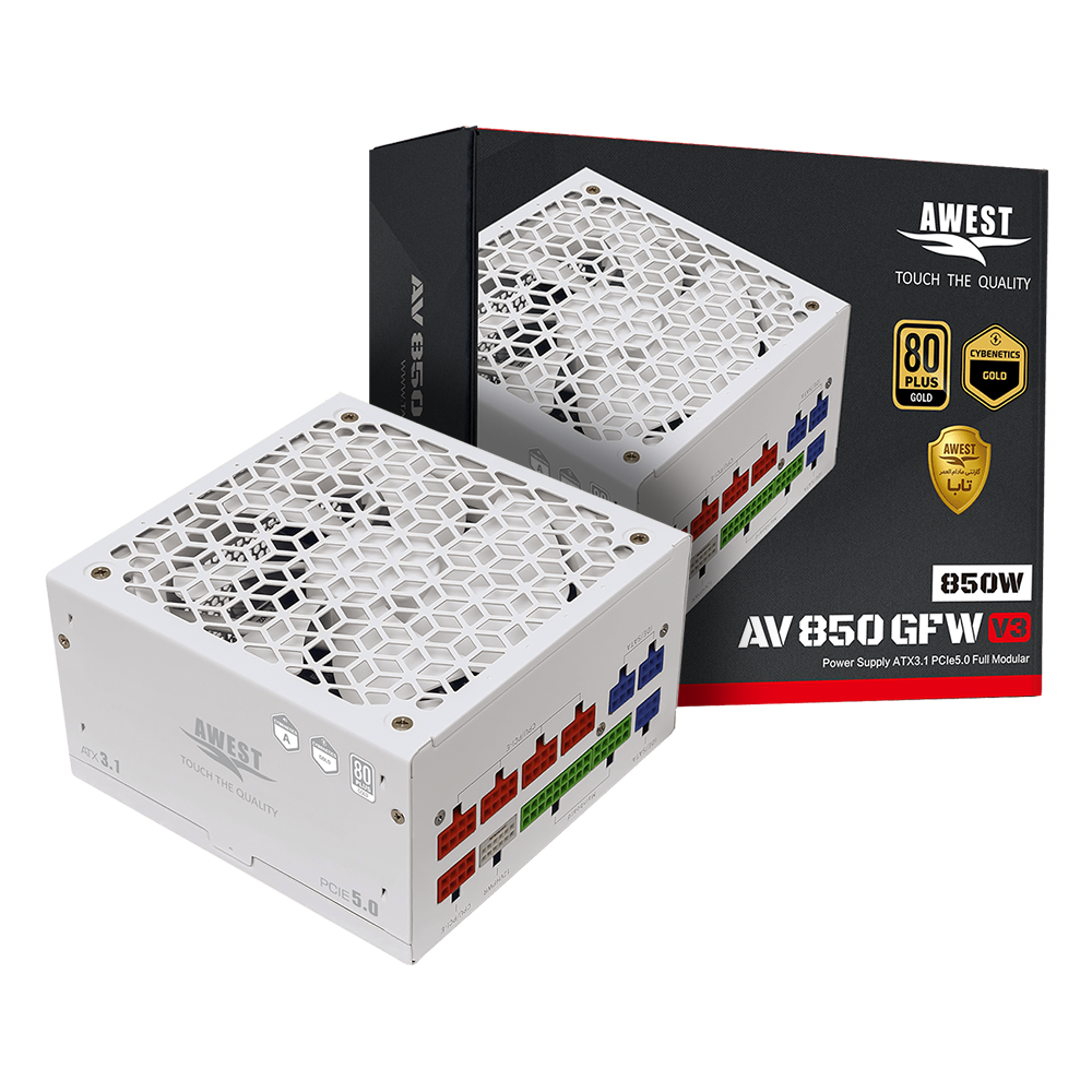 پاور ماژولار اوست مدل AV850-GFB V3 850W White