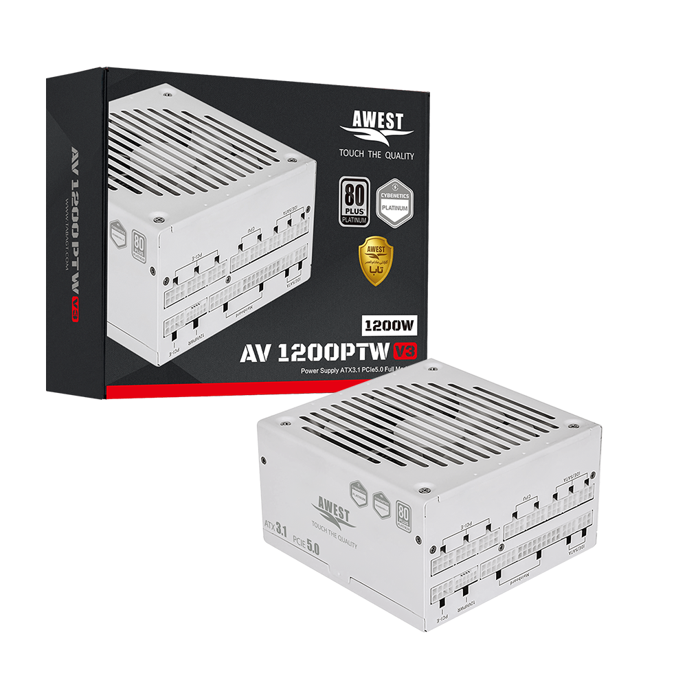 پاور ماژولار اوست مدل AV1200-PTB V3 1200W White